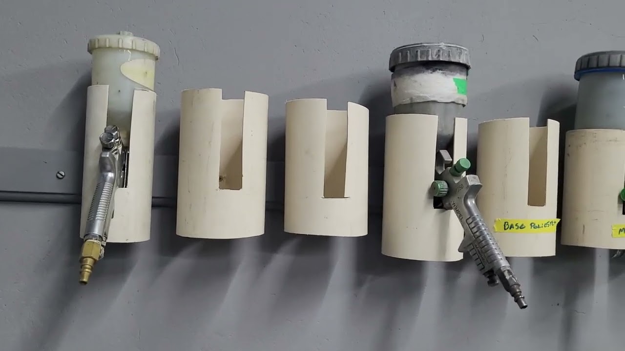 Suporte pra pistola de pintura!prático e barato!!