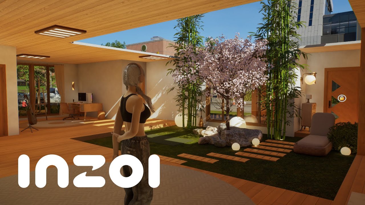 Cozy Japanese Style Home ♡ InZOI Speed Build