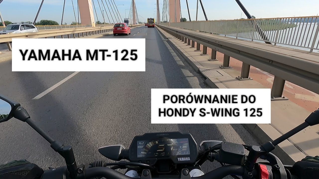 Yamaha MT-125 - Por&oacute;wnanie do Hondy S-Wing 125 cz.2 | #motovlog 11