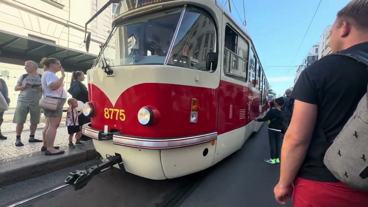 Prague tram parade 2025