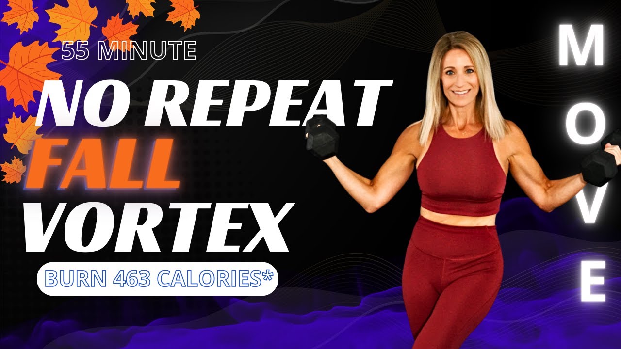 55 Minute No Repeat Fall Vortex | Compound Strength & Cardio Workout
