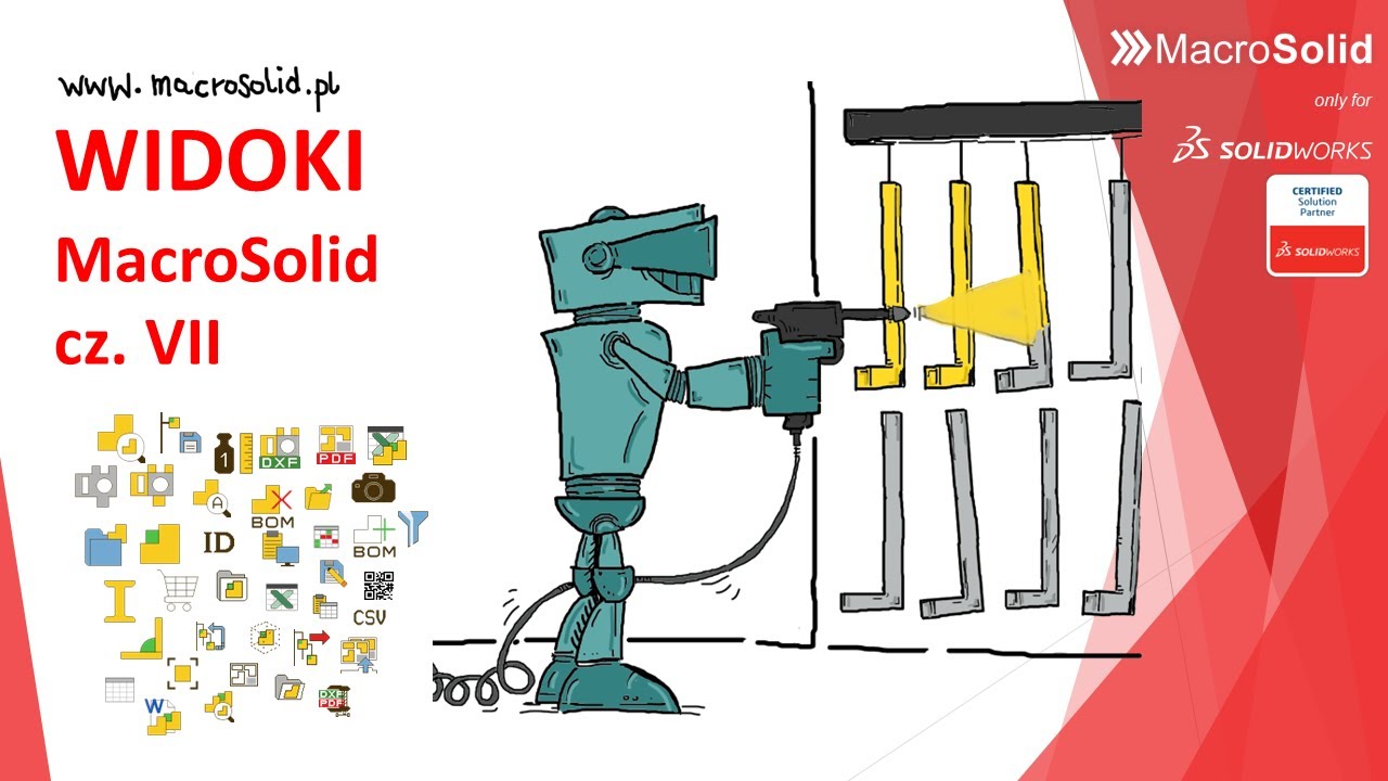 MacroSolid - malowanie, kolor RAL, wykończenie, obr&oacute;bka cieplna w SOLIDWORKS