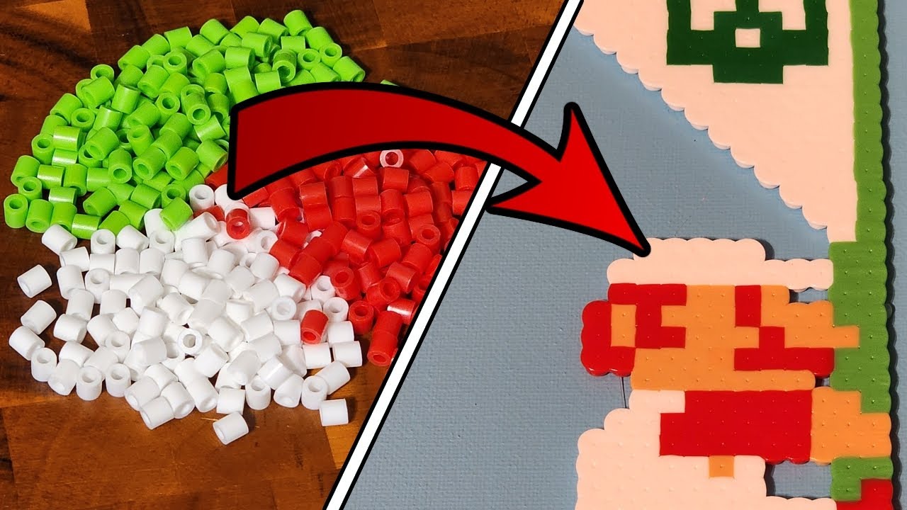 DIY Super Mario Bros Scene in Perler Beads - Long Form - Retro Gaming Meets Craft!
