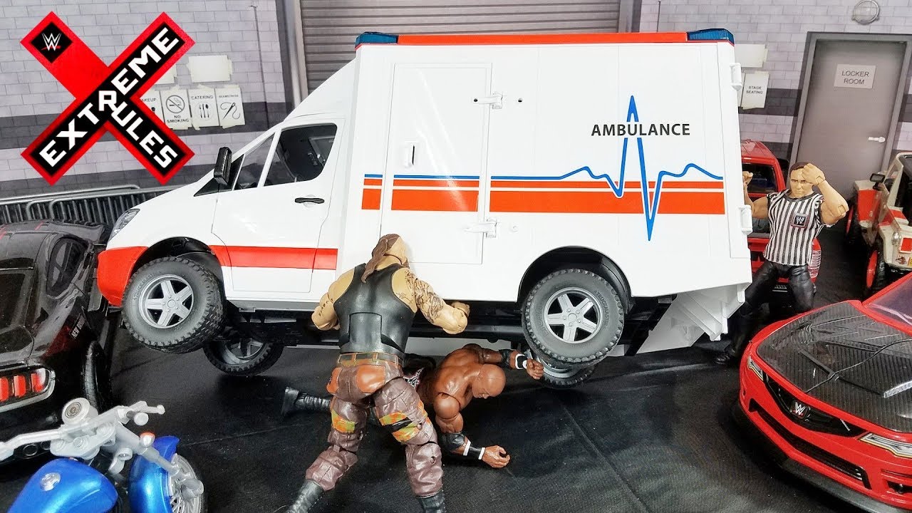 BRAUN STROWMAN VS BOBBY LASHLEY LAST MAN STANDING ACTION FIGURE MATCH