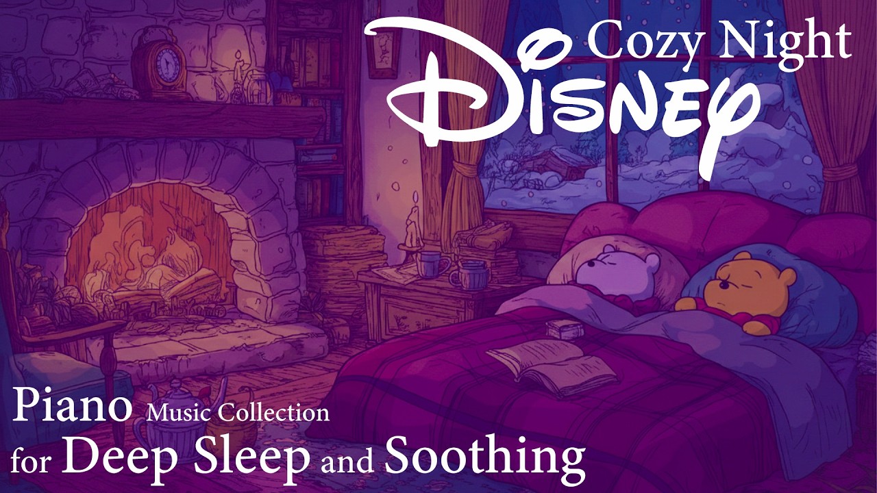 Cozy Night Disney Piano 🌙 | Gentle Sleep Music for Deep Rest & Peaceful Dreams