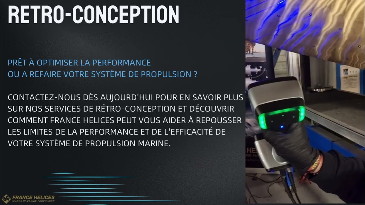Rétroconception helice bateau par FRANCE HELICES