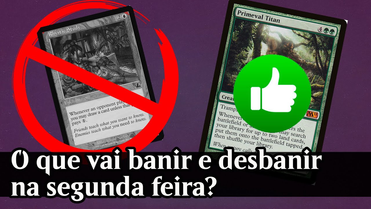 Aquecimento pro Show do Ban: O QUE VAI BANIR E DESBANIR SEGUNDA?