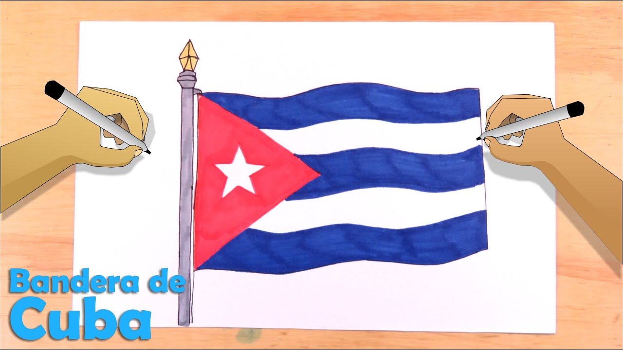 Dibuja la Bandera Oficial de Cuba - Draw the Flag of Cuba