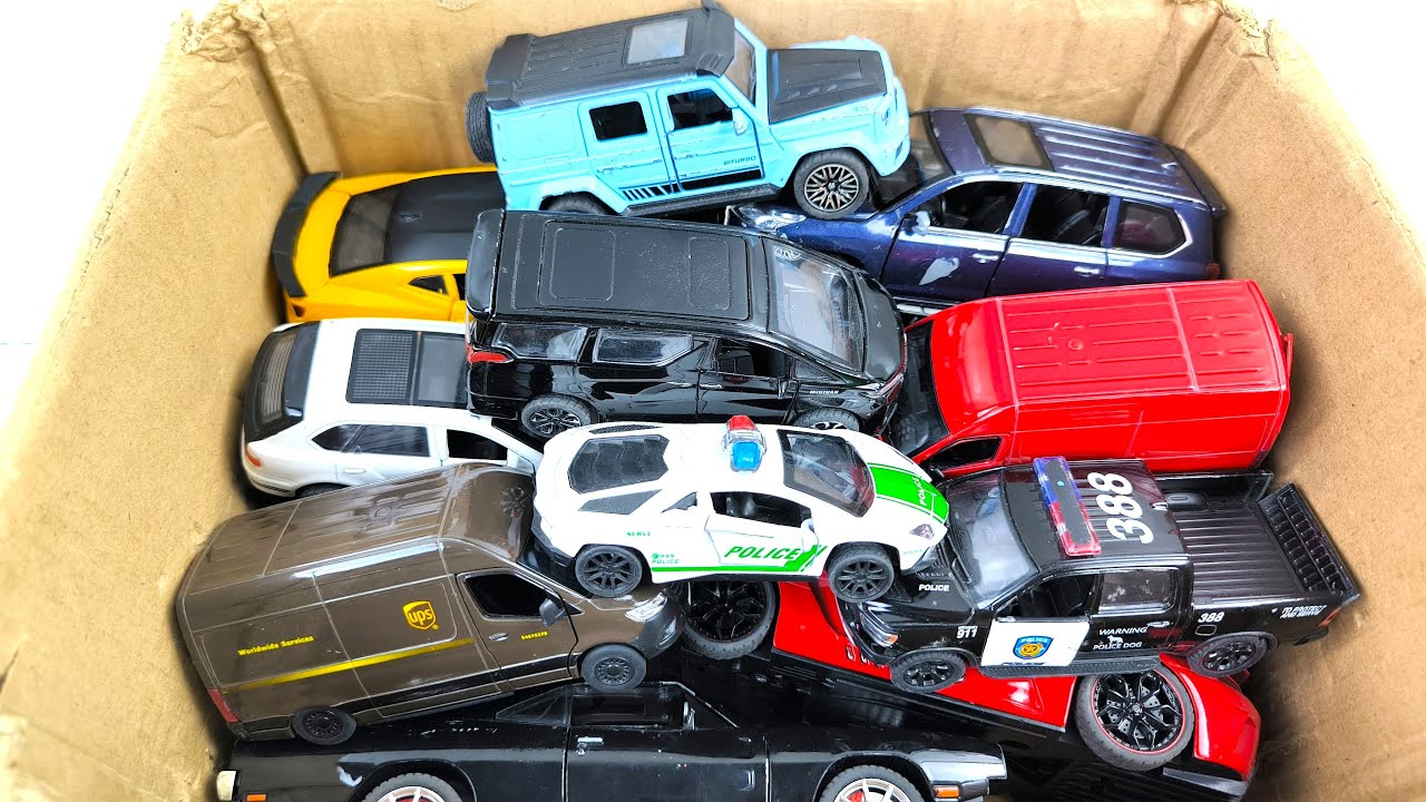 Box Full of Model Cars -Mazda Mx5, Koenigesgg Jesko, Lamborghini Scv12, Byd Yang Wang U8, Toyota Car