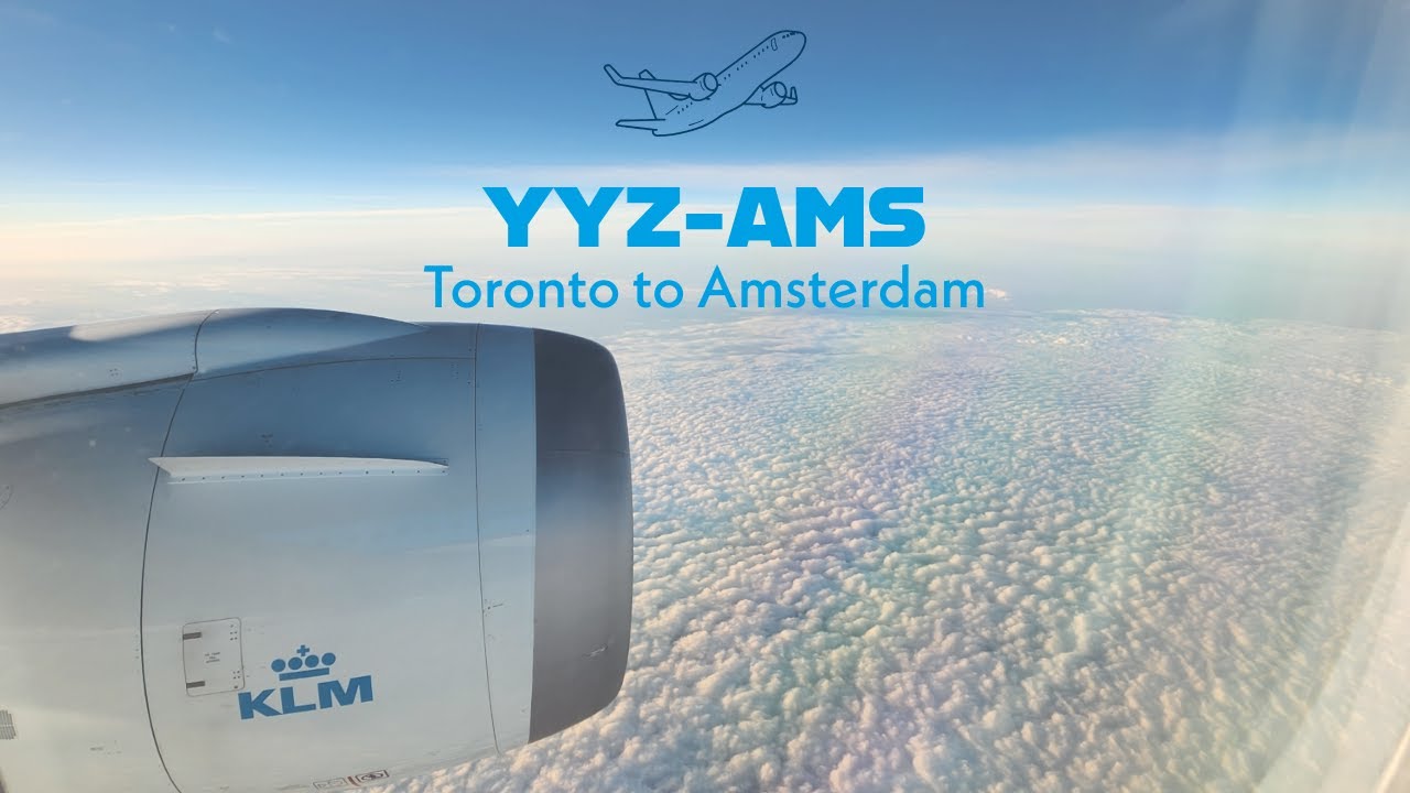 KLM Premium Economy - Toronto Pearson to Amsterdam Airport Schiphol | YYZ - AMS | KLM Crown Lounge