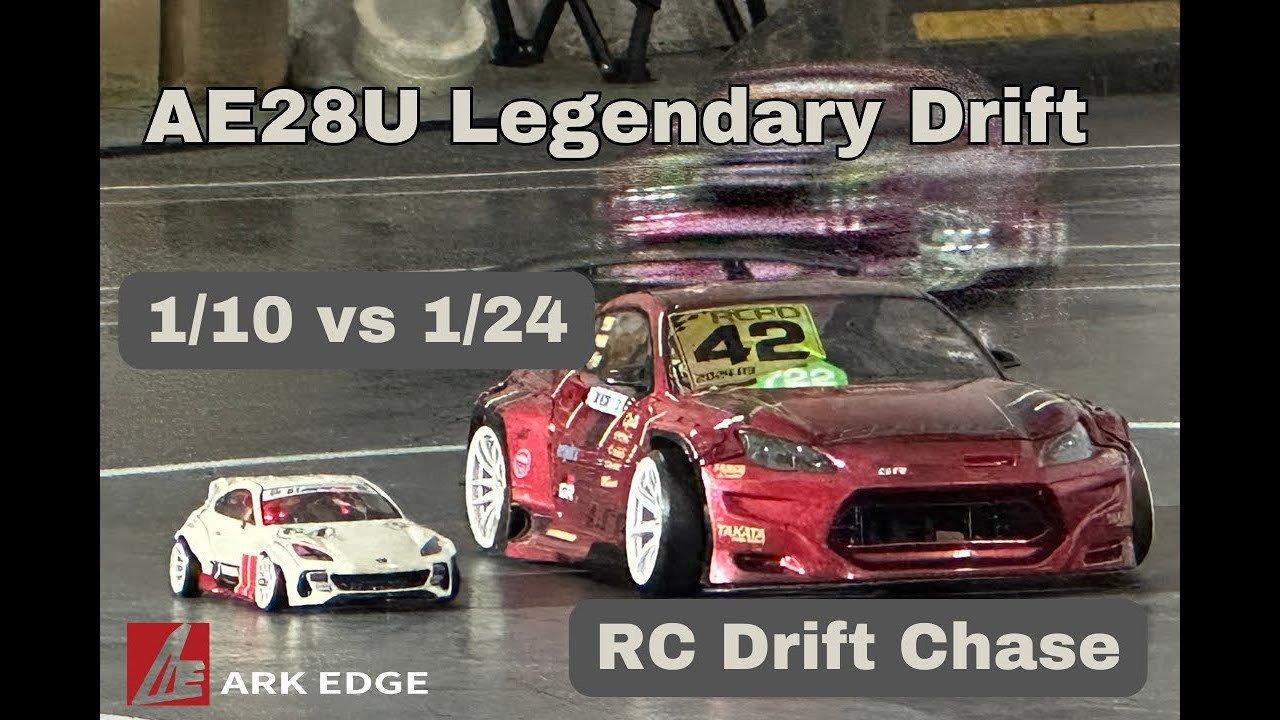 An RC Drift You've Never Seen! 1/10 vs 1/24 RC Drift Chase