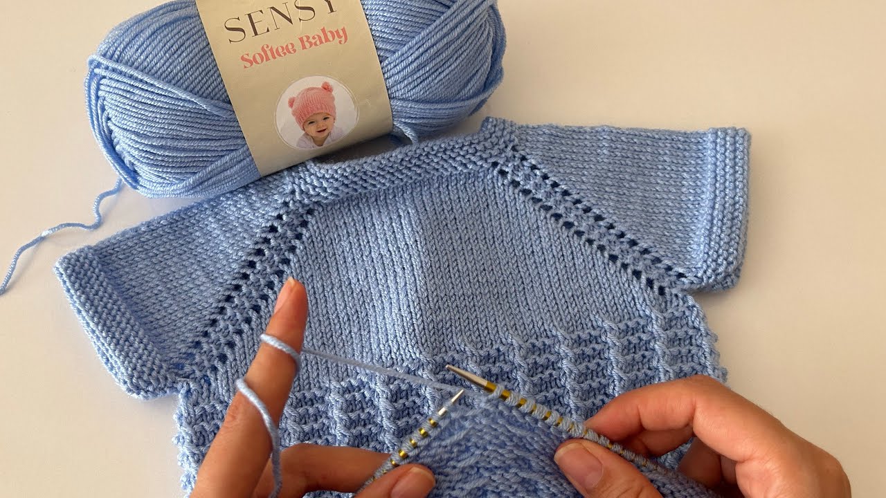 ÇOK ŞIK VE ÇOK KOLAY HAYRAN KALACAĞINIZ MUHTEŞEM ÖRGÜ MODEL ANLATIMI💙#babyknitting #bebekorguleri