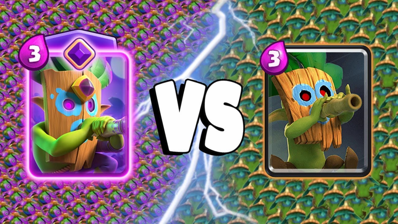 EVOLVED DART GOBLIN vs DART GOBLIN - Clash Royale Challenge