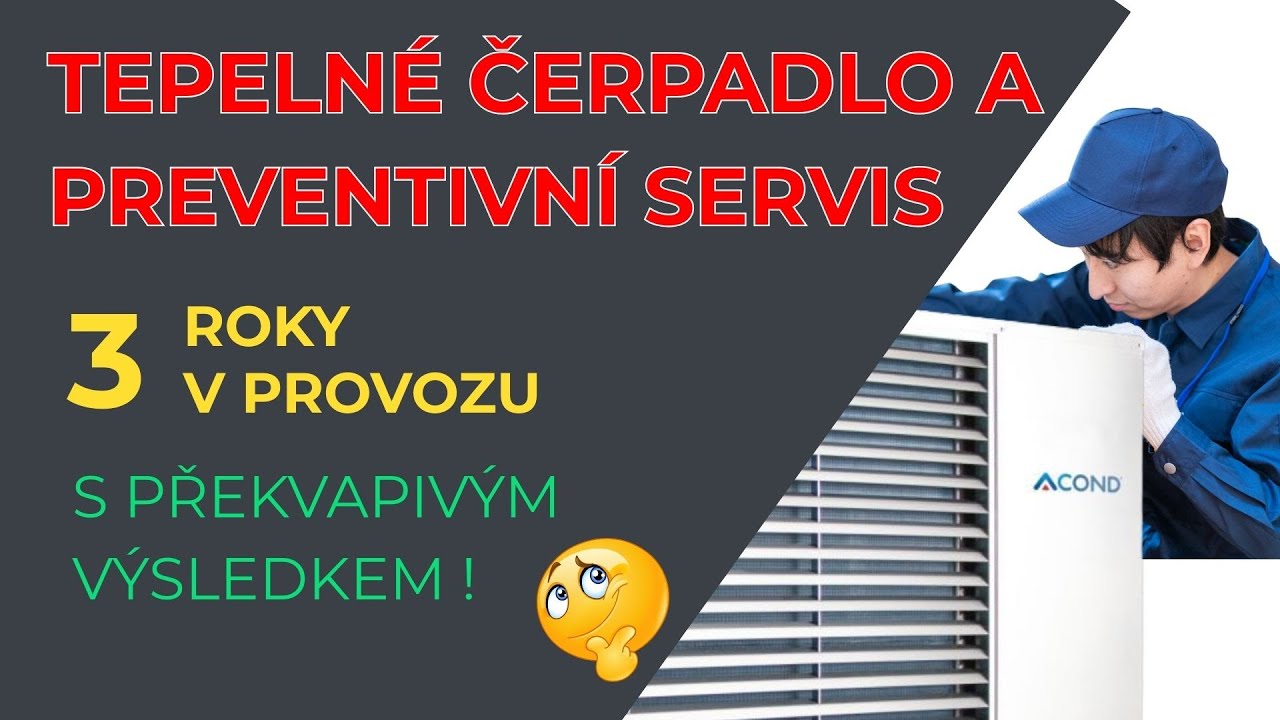 💡 Máte tepelné čerpadlo? Tohle vás čeká při preventivním servisu (Acond, 3 roky) 🔧❄️