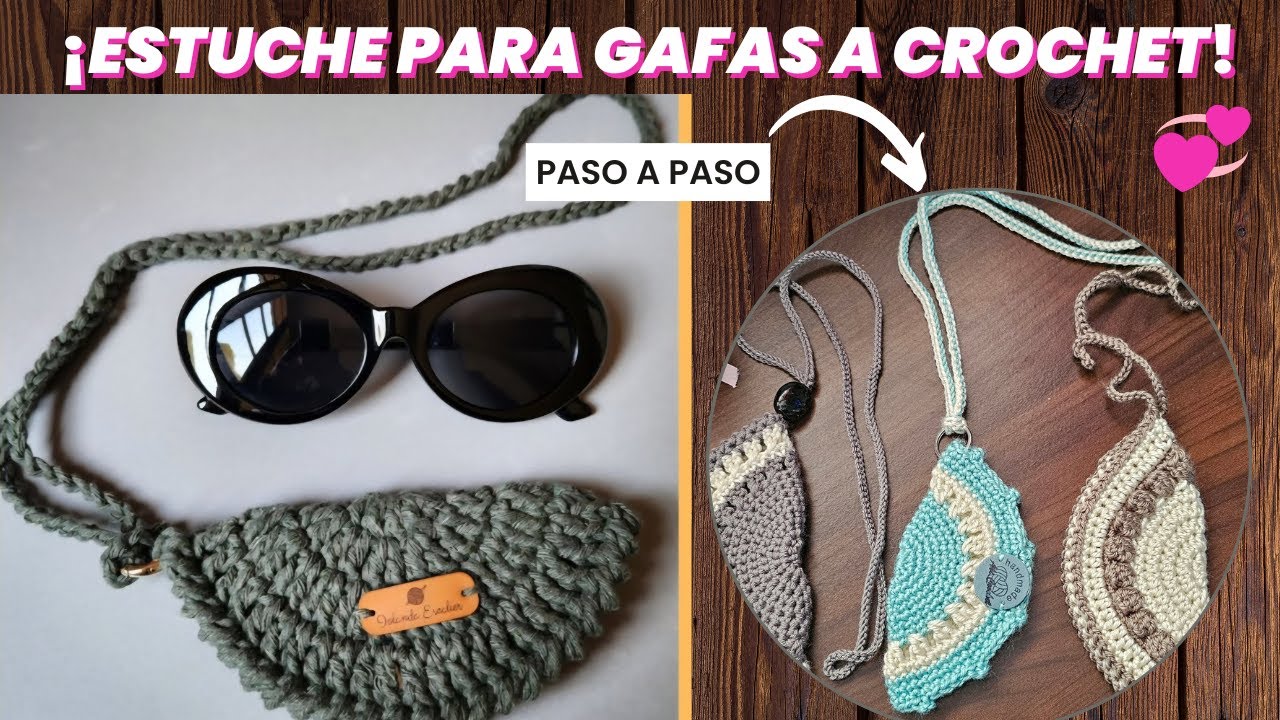 😱💰Vendí todos!!!🤑💸💲Tejemos en 10 minutos  |  ESTUCHE Porta lentes a Crochet. 🧶🥰#viral