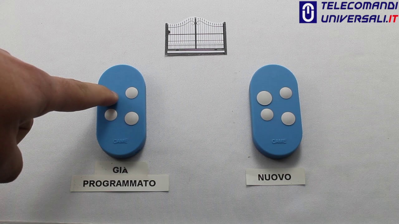 Come programmare il telecomando - CAME TOP 4DR