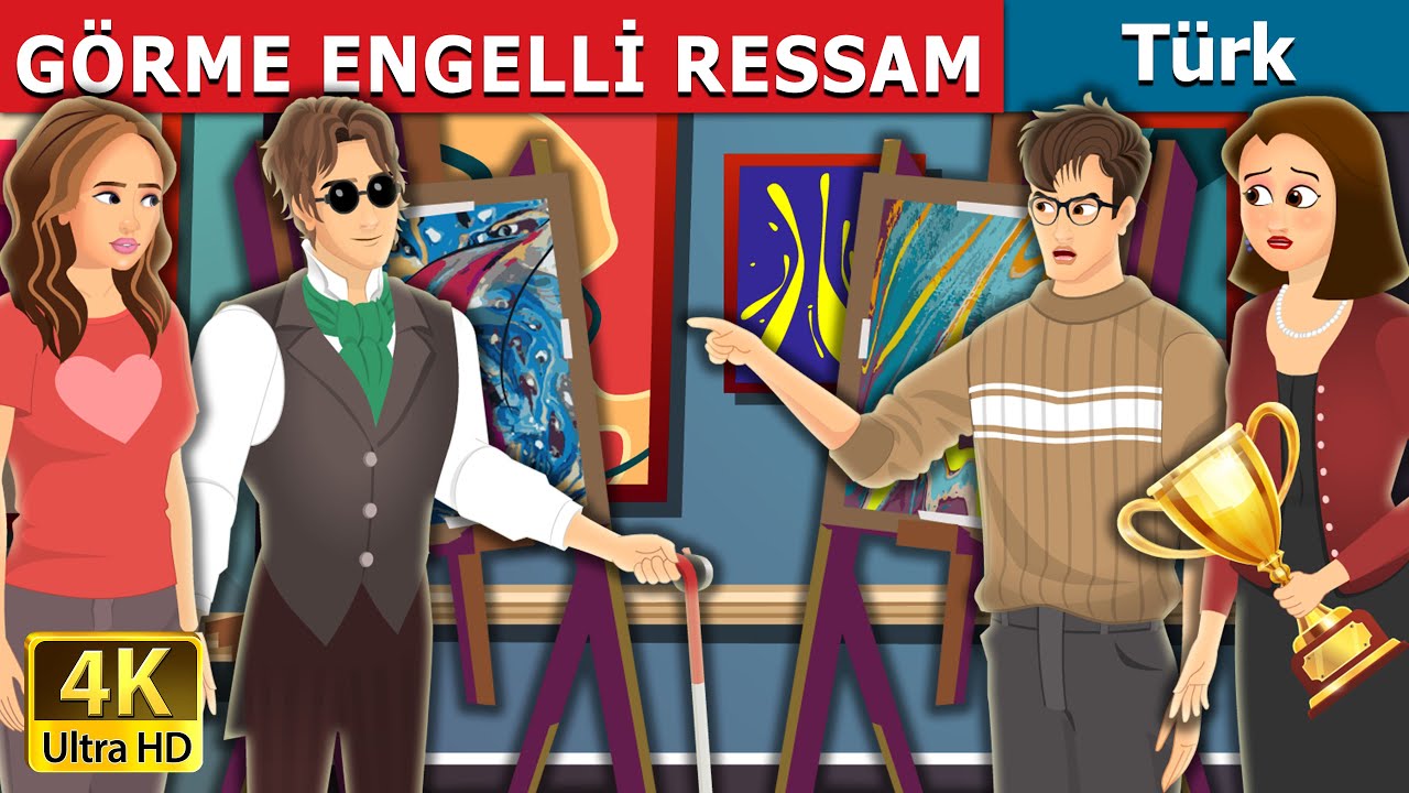 GÖRME ENGELLİ RESSAM | Blind Painter in Turkish | @TurkiyaFairyTales