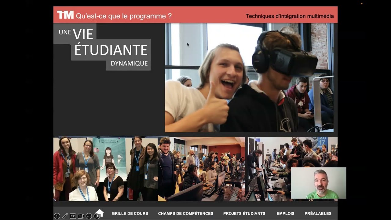 Présentation du programme : Techniques Intégration Multimédia - Collège de Maisonneuve