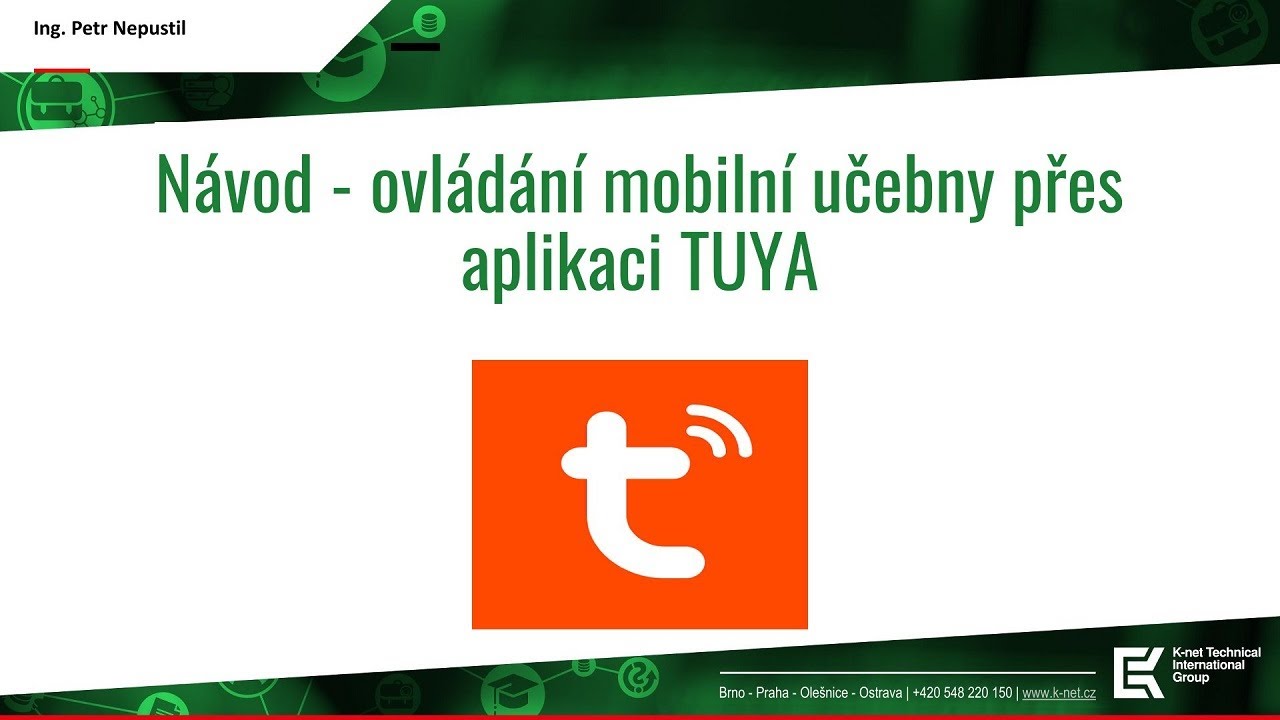 Návod - Jak ovládat mobilní učebnu přes mobilní aplikaci TUYA