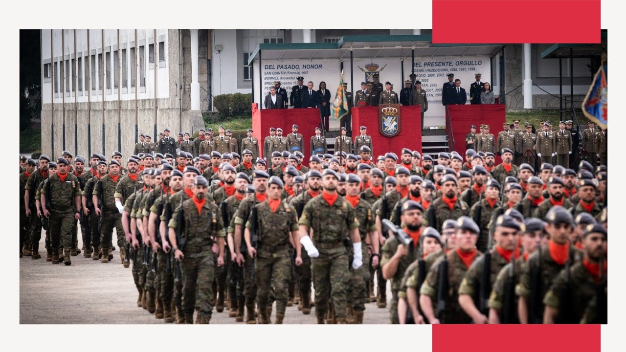 Actos da toma de mando de Alfonso Pardo de Santayana como xeneral xefe da Brigada Galicia VII