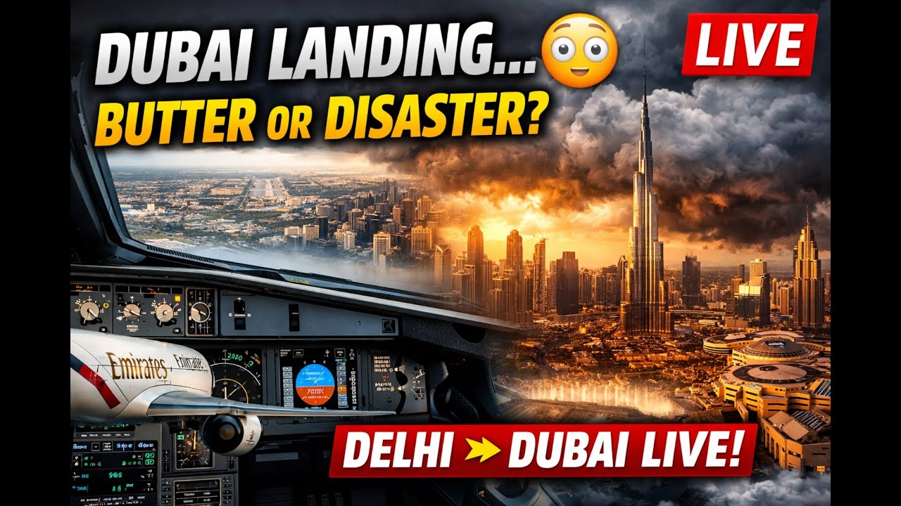 Can We Survive This Dubai Arrival?! ✈️ Emirates A320 LIVE