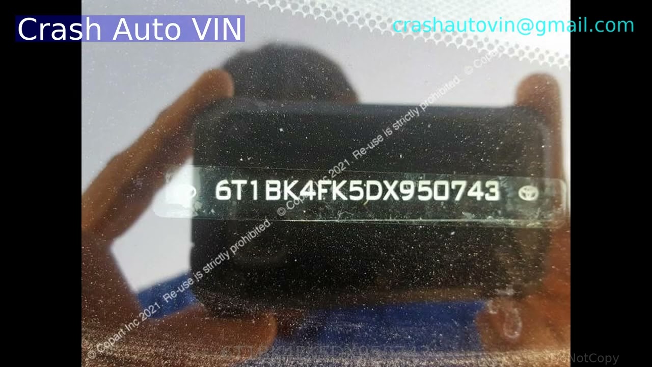 6T1BK4FK5DX950743 TOYOTA 2013 AURION
