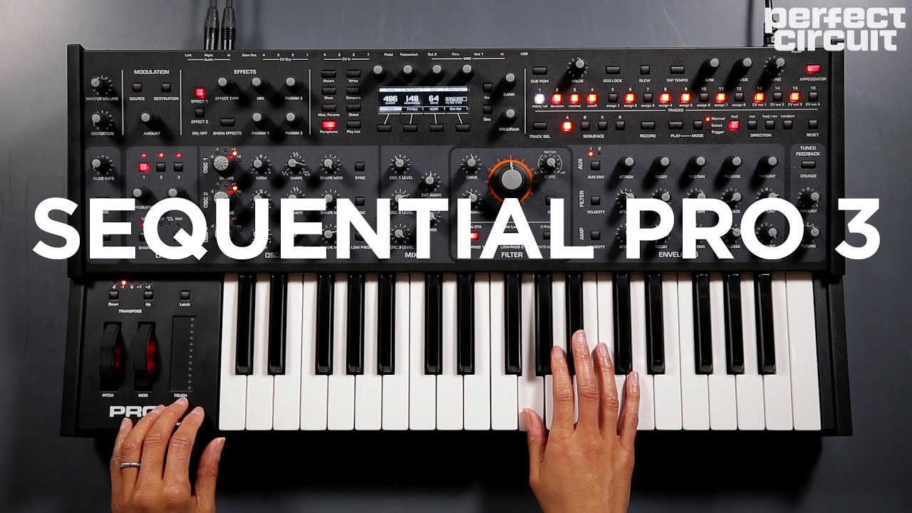 Sequential Pro 3 Paraphonic Hybrid Keyboard Synthesizer