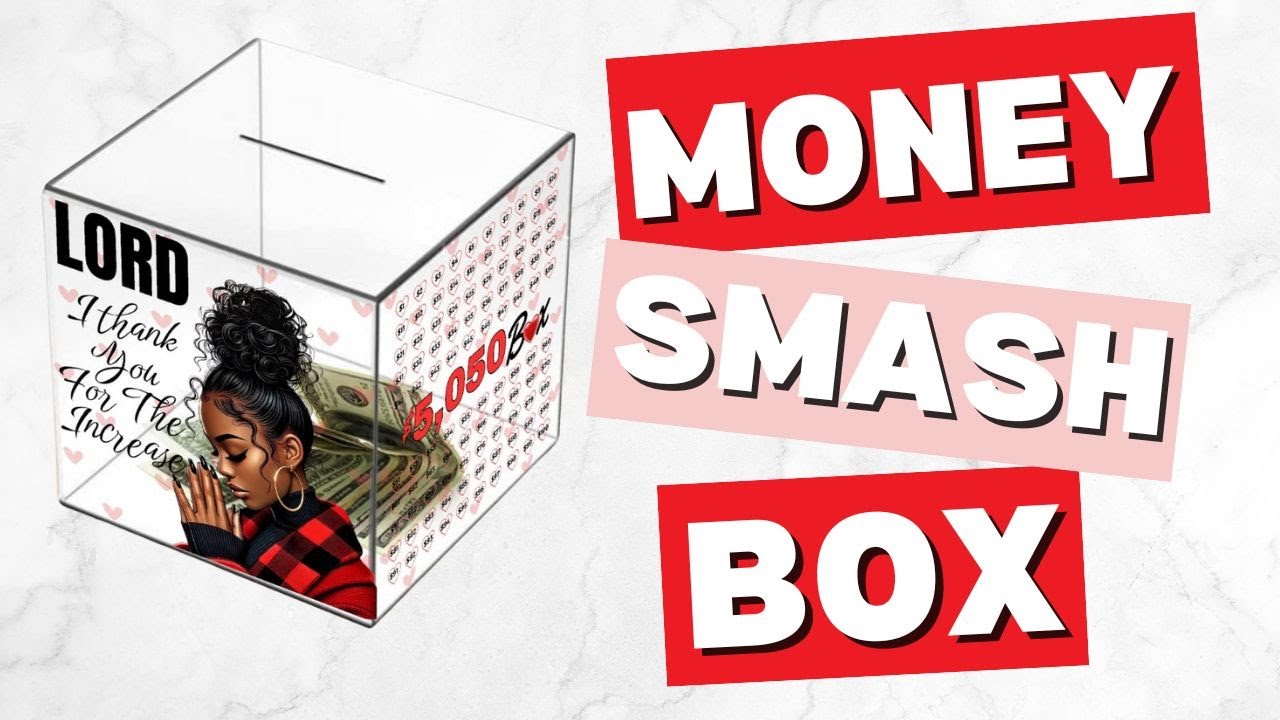 How to Make a UV-DTF Money Smash Box | Step-by-Step Tutorial Using My Canva Template