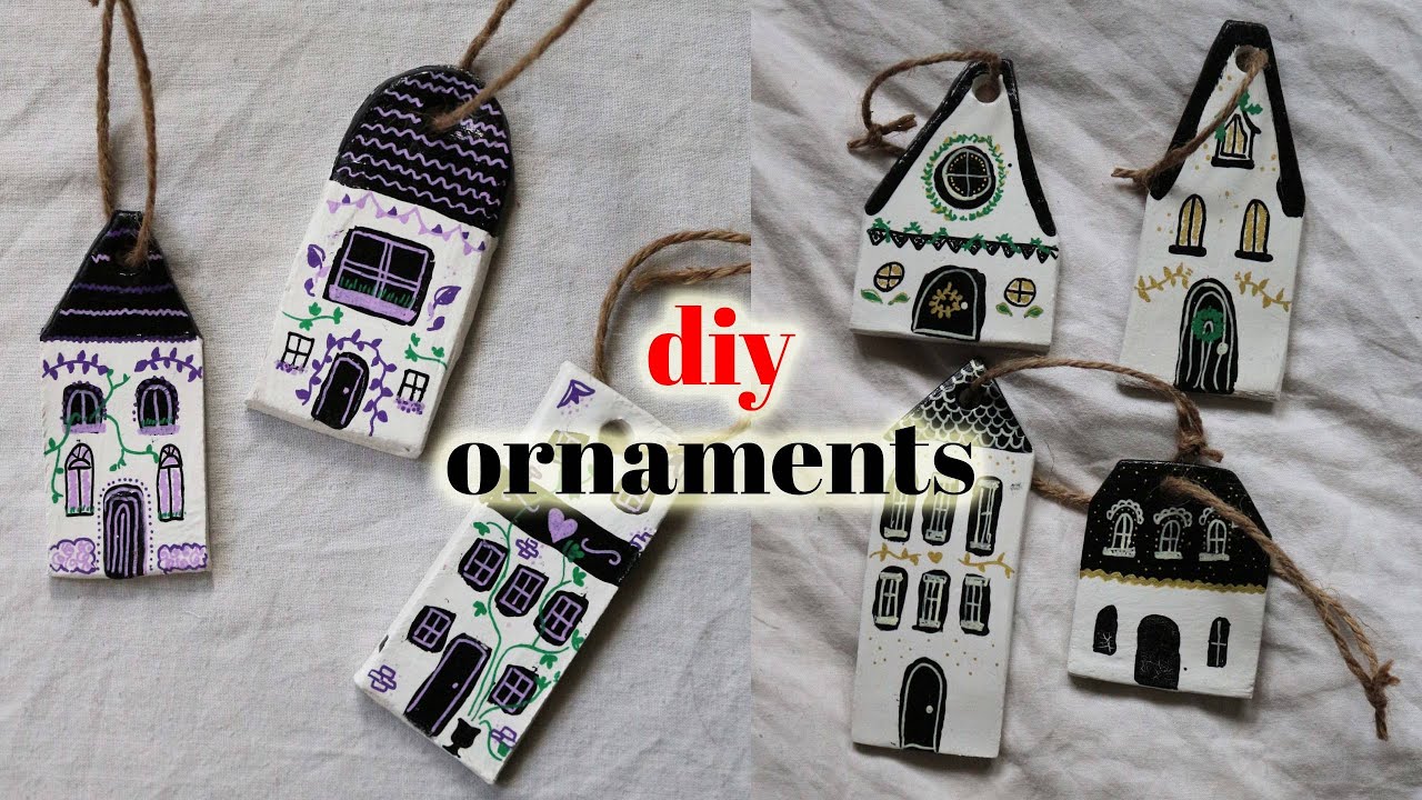 Easy DIY Air Dry Clay Christmas Ornaments! - Handmade Xmas Tree Decorations