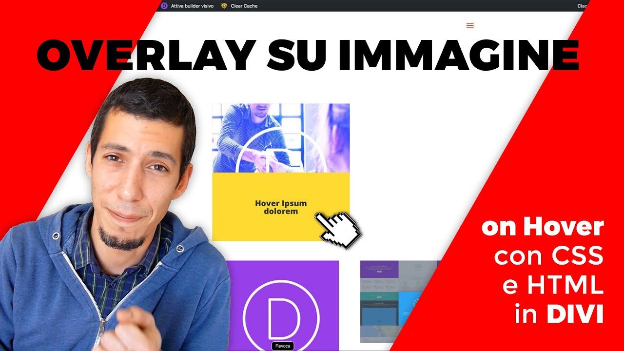 👀 Overlay on Hover con DIVI - Senza PLUGINS - CSS + HTML Tutorial