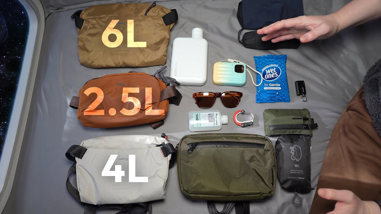 Bellroy Venture Sling 2.5L против Lite Sling 4L против Venture Sling 6L