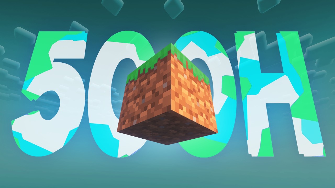 500 heures pour finir Minecraft avec 1 seul Block