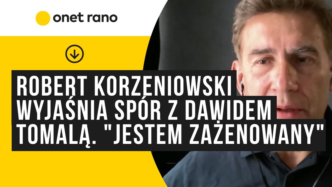 Robert Korzeniowski wyjaśnia sp&oacute;r z Dawidem Tomalą. 