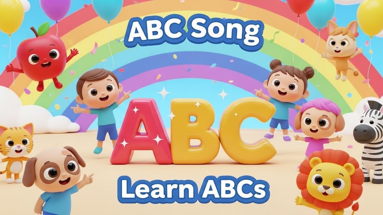 ABC Song for Kids 🎵 | Learn Alphabet A to Z | @RHYMELLOTOON  | Fun Nursery Rhyme