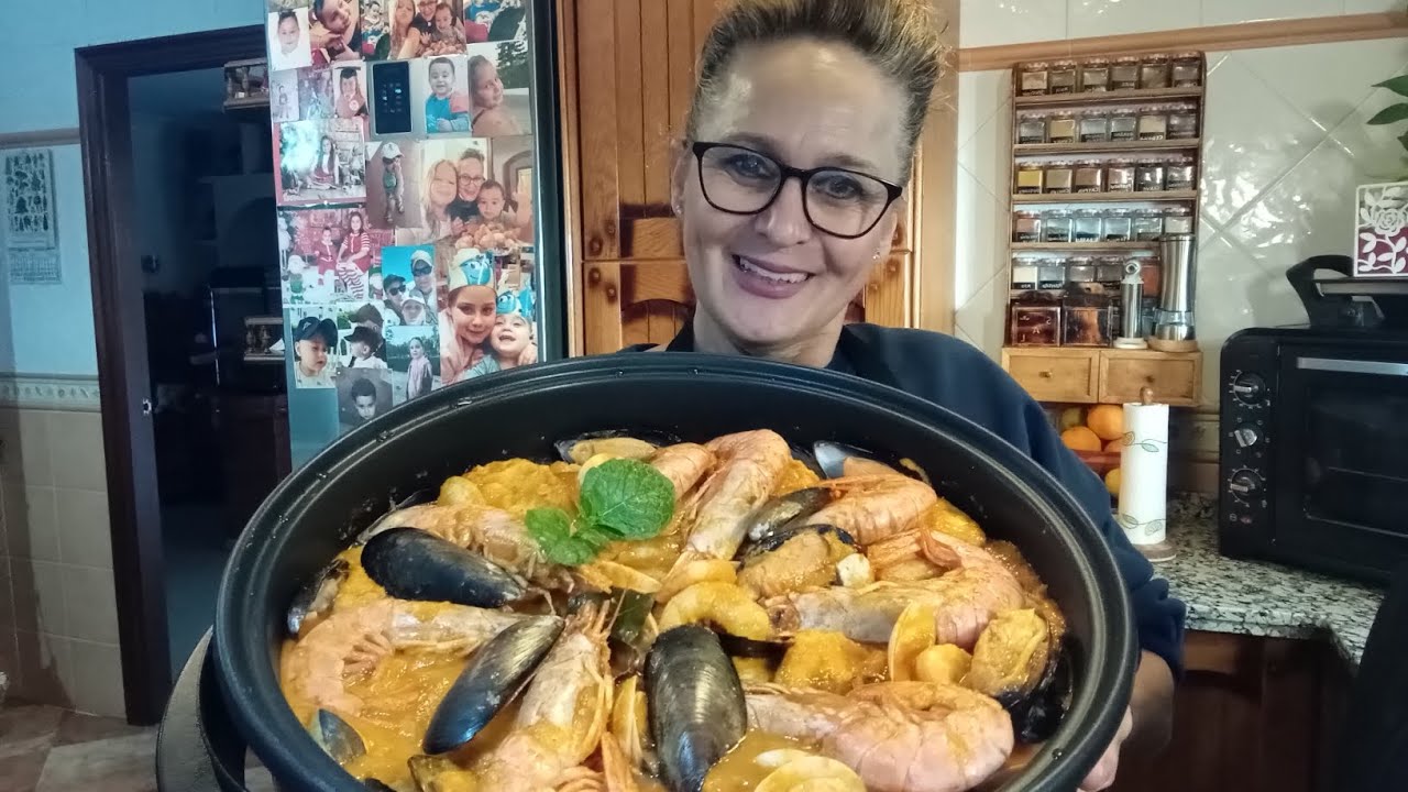 ZARZUELA marinera de PESCADO Y MARISCO deliciosa económica con productos congelados con mucho sabor 