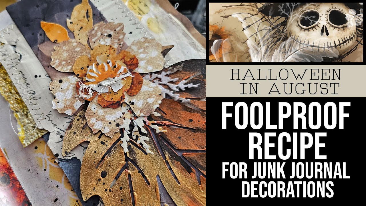 Foolproof recipe for junk journal decorations! Always works & makes you happy 😊