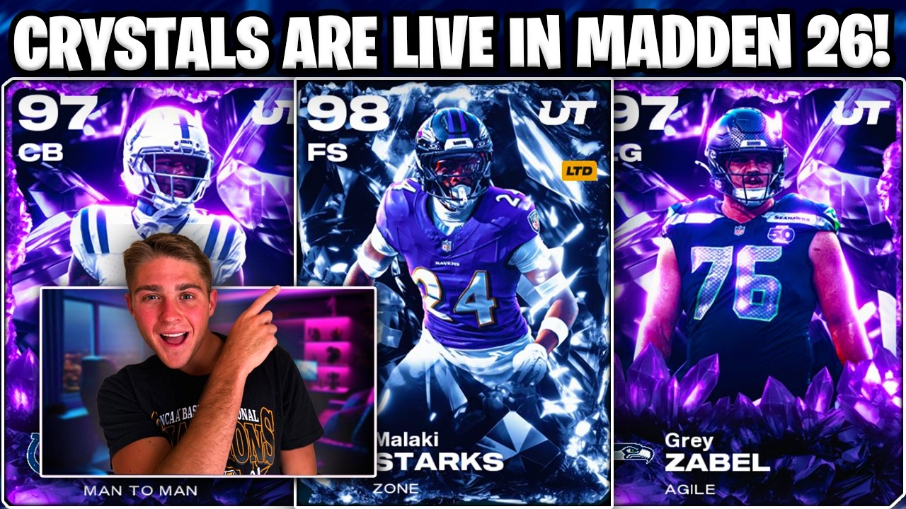 CRYSTALS ARE LIVE! THESE CARDS ARE BAD! NEW CRYSTALS STEP UP OFFERS + MORE IN MADDEN 26!