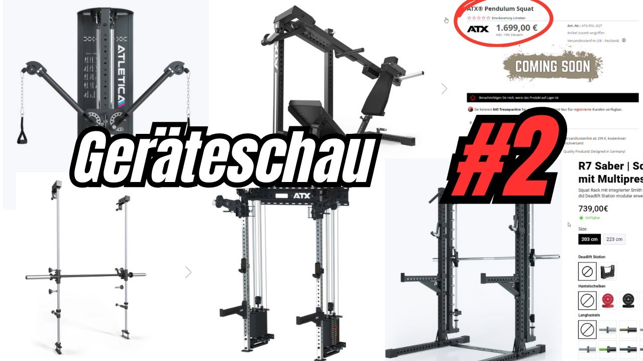 Neue Geräte fürs Homegym! ATX und Atletica liefern ab