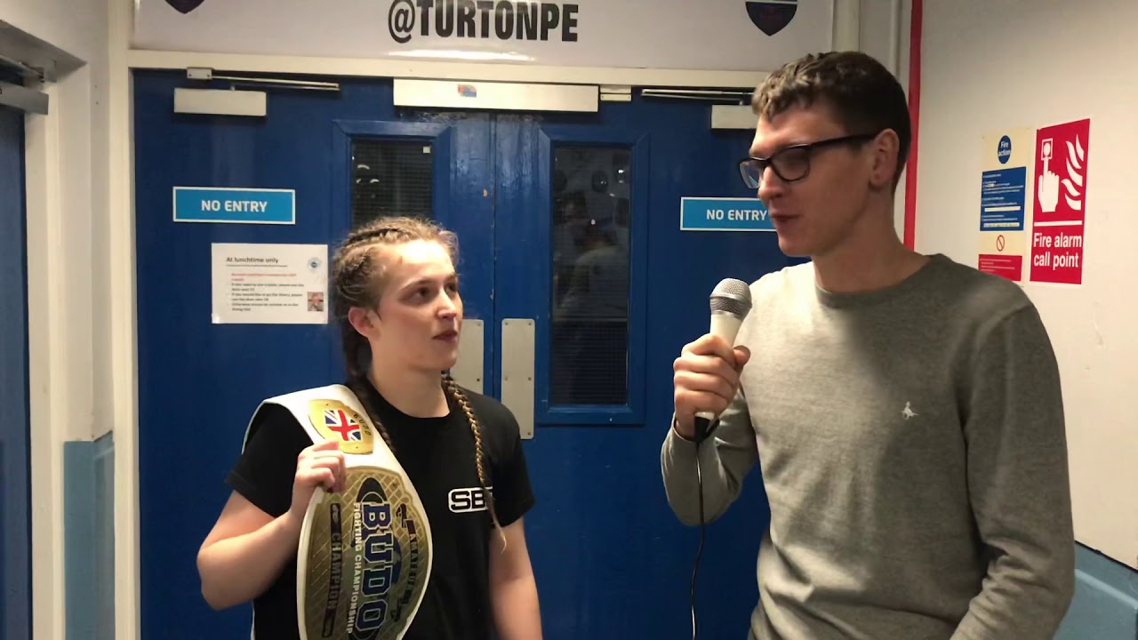 Levi Steedman Budo Fighting Championship 42 .Flyweight Champion Post Fight interview with MMAUK