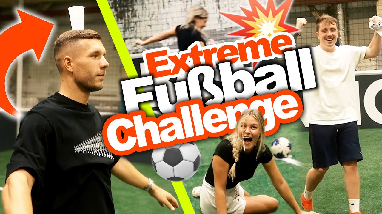 Extreme Fußballchallenge ⚽️💥 - DAGI & EUGEN vs. LUKAS PODOLSKI