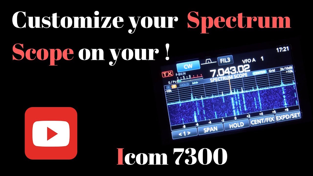 Icom 7300 Spectrum Scope Customizing