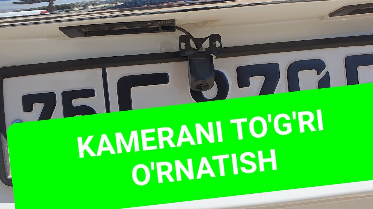 #Cobalt moshinasiga vidioregistrator orqa kamerasini to'g'ri o'rnatish yo'li.
