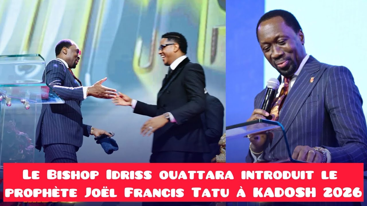 ⚠️Le Bishop Idriss rend bon témoignage de son jumeau le prophète Joël Francis Tatu à KADOSH 2026 🇨🇮