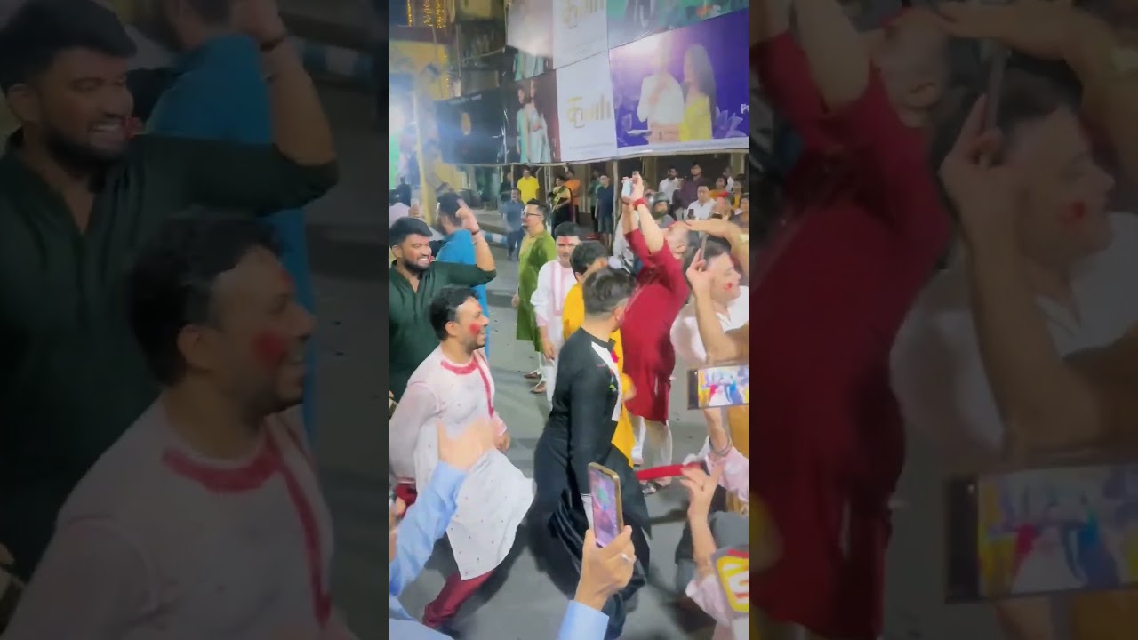 Trina Saha And Neel Bhattacharya Enjoy Durga Puja Bisorjon #short #shorts #shortsvideo #shortvideo