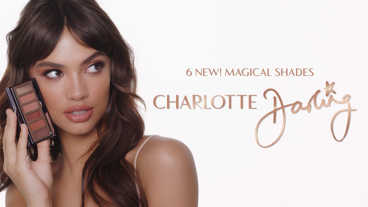 Pretty Peach Eyeshadow Using The Charlotte Darling Easy Eyeshadow Palette | Charlotte Tilbury