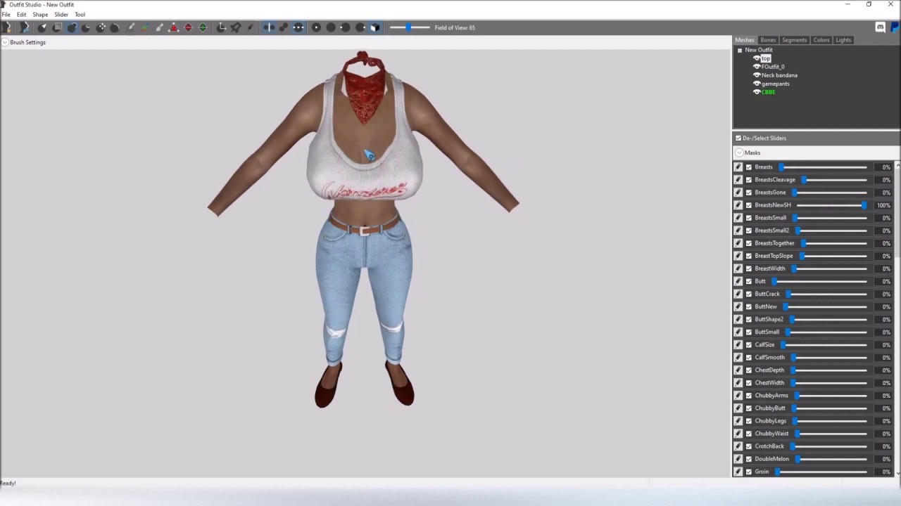 How to use CBBE Outfit Helper Reference (FO4, Bodyslide & Outfit Studio)