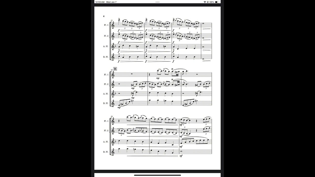 Rolling Hills: Scarlatti Sonata for Flutes. From sonata in f minor 466,118. 
