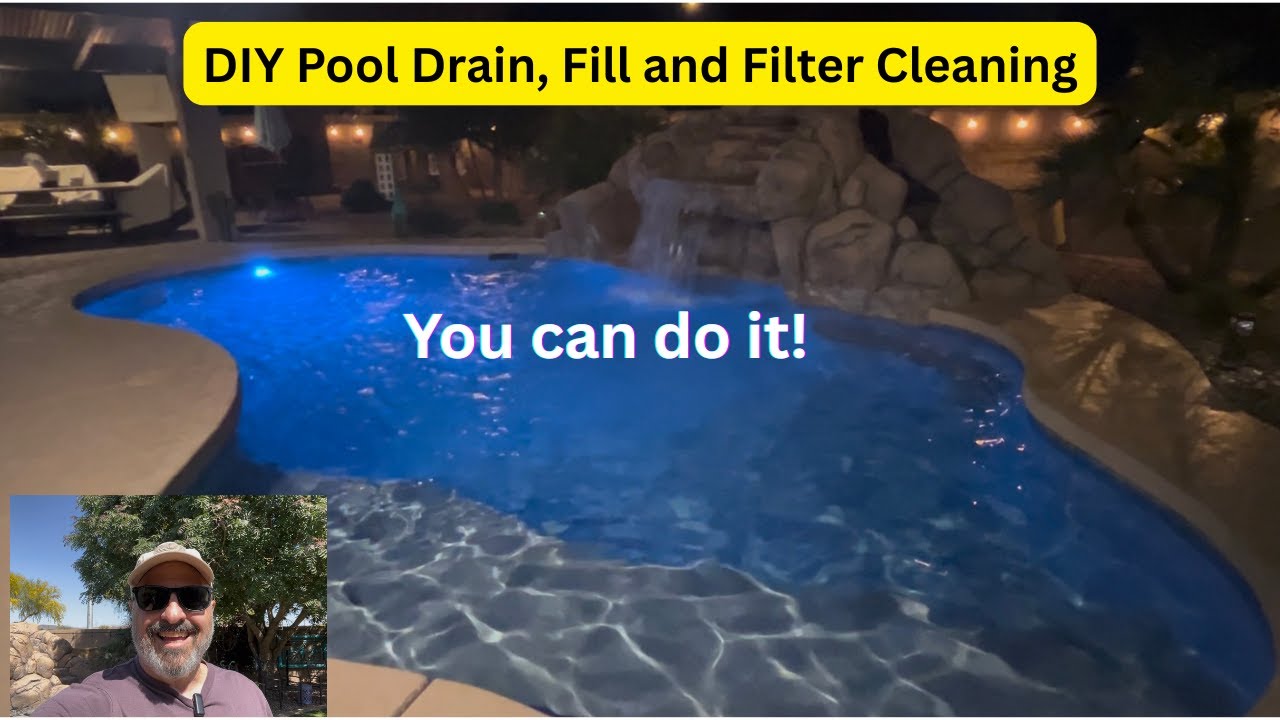 Pool Drain, Refill, and Filter Cartridges Cleaned  #pool #summer #arizona #poolcleaning #diy