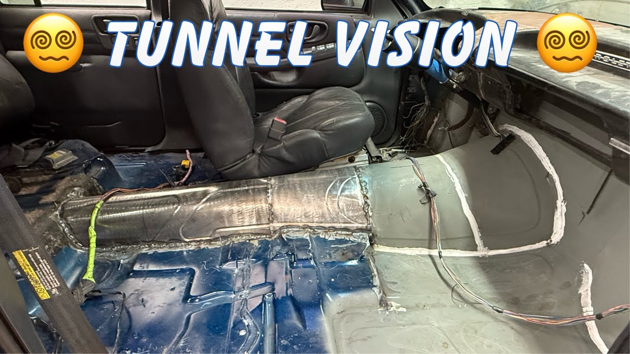 Custom driveline tunnel. Bodied S10 build 🔥🔥🔥