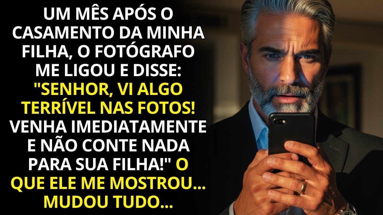 O fotógrafo me ligou dizendo que viu algo muito perturbador nas fotos do casamento, então eu…
